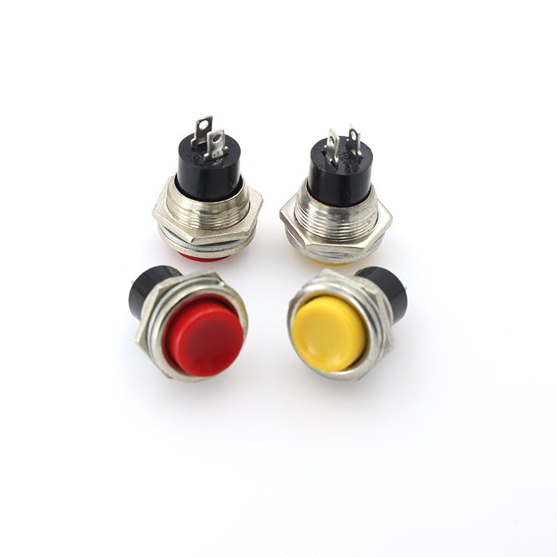 小型16mm圆形 DS-212C停止按断按键开关-红/黄色图3