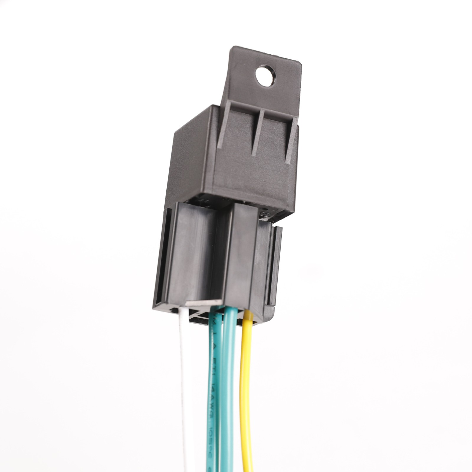 GPS定位器防盗器远程断油汽车继电器配插座带塑靠背继电器1 2V4脚图4