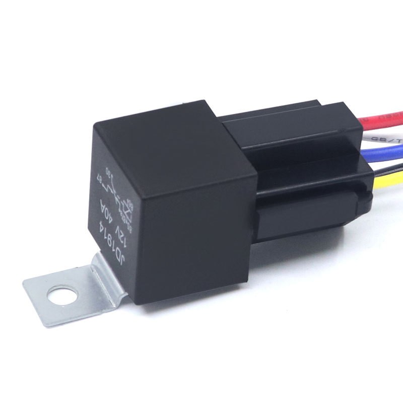 12V24V40AJD1914/JD19124脚/5脚配带线插座 汽车继电器图4
