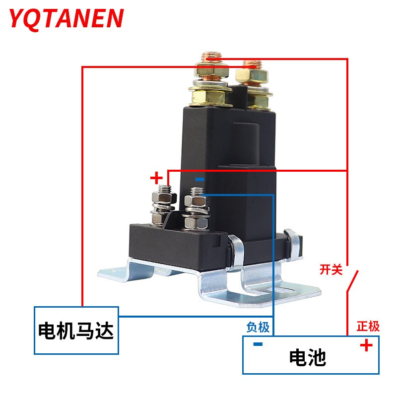 3916302 500A/12V/24VDC 接线柱式汽车启动继电器图4
