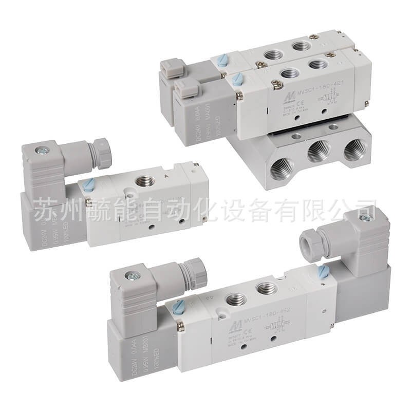 台湾MINDMAN电磁阀(MVSC1-220-4E1/2CPR)金器22mm低功耗5口电磁阀图3