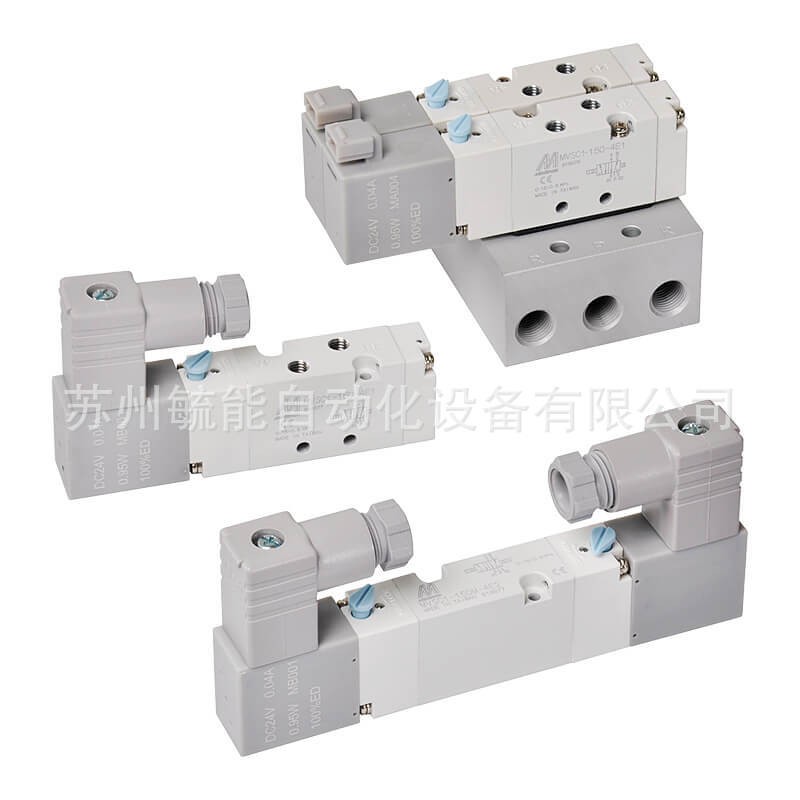台湾MINDMAN电磁阀(MVSC1-220-4E1/2CPR)金器22mm低功耗5口电磁阀图2