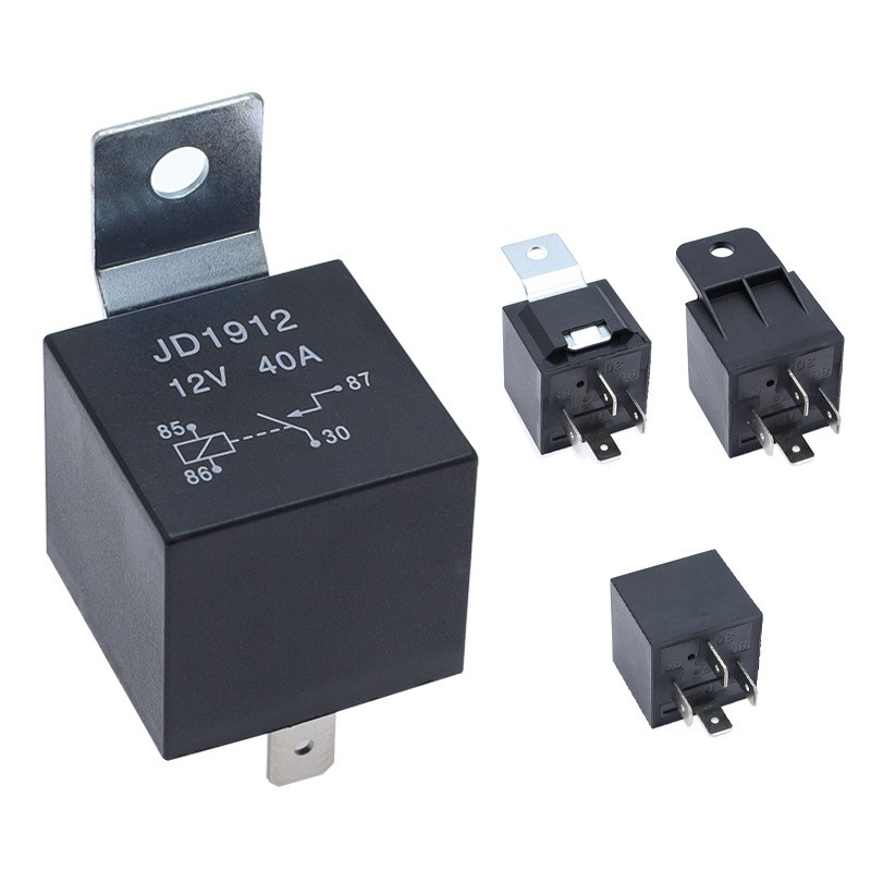 12V24V40A汽车继电器JD1914/JD19124脚/5脚配带线插座4爪5爪图5