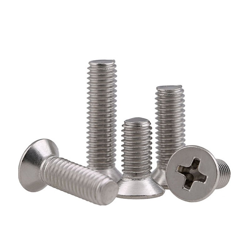 304M8不锈钢十字沉头螺钉平头螺丝指纹螺8MM耐磨高抗腐厂家直销图5