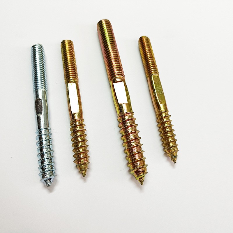 订中间打扁单尖双头牙自攻螺丝6 8 10家具沙发楼梯螺栓双头牙螺杆图5