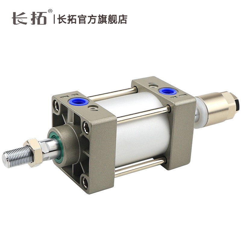 可调行程气缸SCJ32/40/50×25x50×75×100×125×150-S气动冲床图2