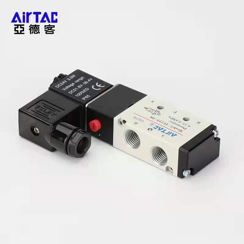 亚德客电磁阀4V210一08 4V310-10电磁电阀气动控制阀220v 气阀24V图2