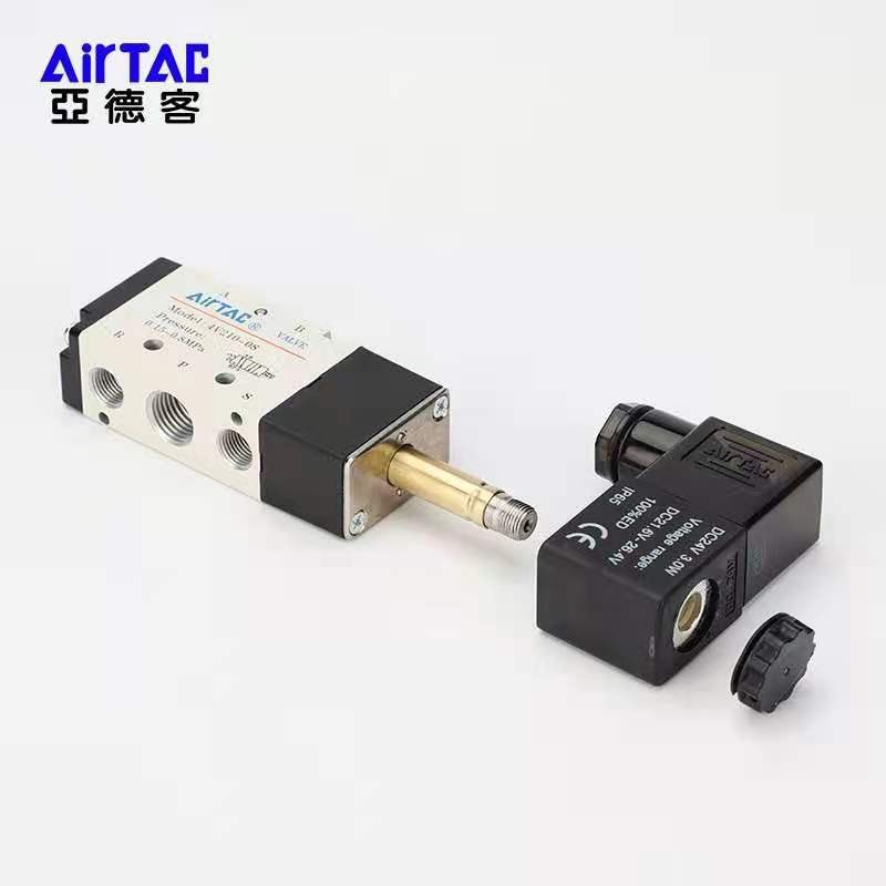 亚德客电磁阀4V210一08 4V310-10电磁电阀气动控制阀220v 气阀24V图4