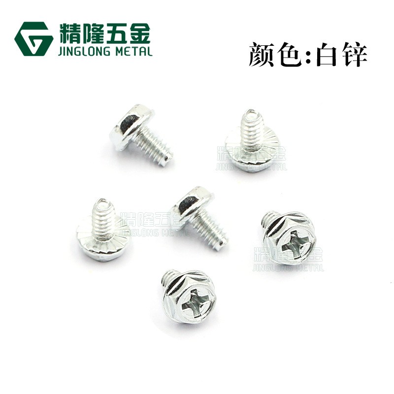 电脑机箱螺丝3.5粗牙美制6-32*6#外六角带垫防滑台式机 电源螺钉图2