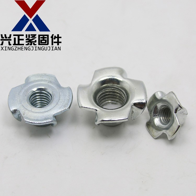 四爪螺母 爪形螺母 木板镶嵌螺帽 家具四爪螺丝 M3M4M5M6M8M12图4