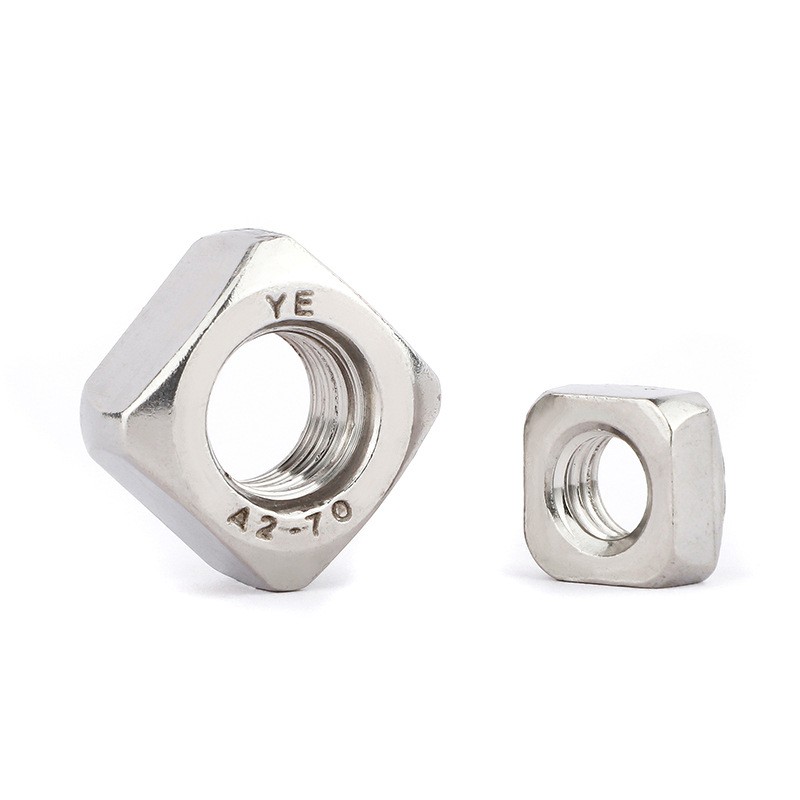 304不锈钢四方螺母四方螺丝帽不锈钢方形螺母螺帽四角螺母图4