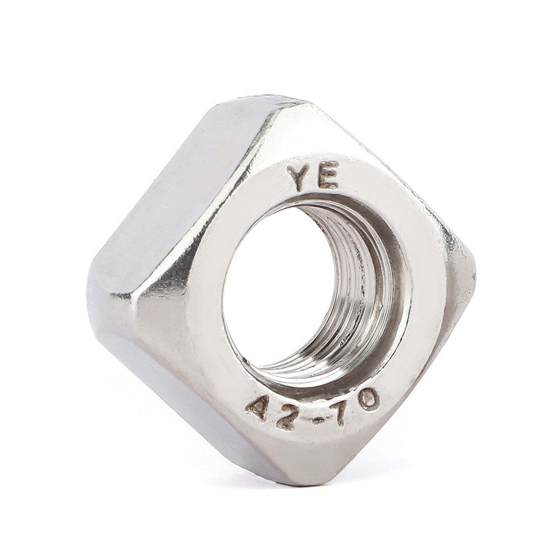 304不锈钢四方螺母四方螺丝帽不锈钢方形螺母螺帽四角螺母图5