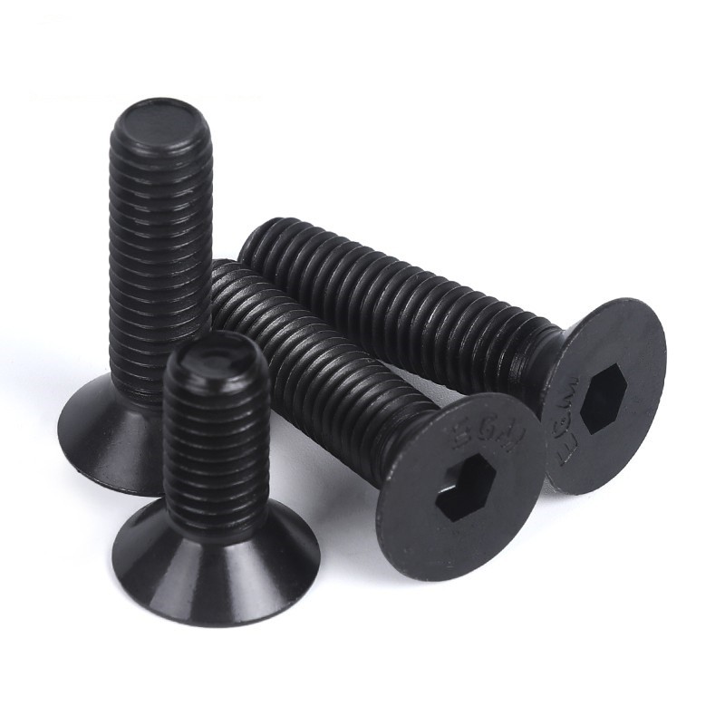 10.9级黑色碳钢淬火沉头内六角螺丝平头螺钉螺栓平杯M3M4M5M6M810图3
