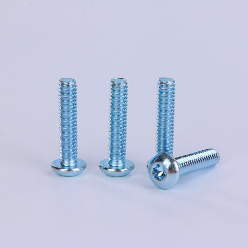 美制圆头梅花12.9级螺丝镀兰锌 机牙螺丝半盘头机螺钉6#8#图2