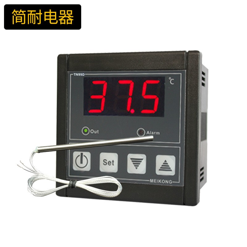 美控原装TN99D大功率 温度控制器 0～300℃ 配100K高温探头图2
