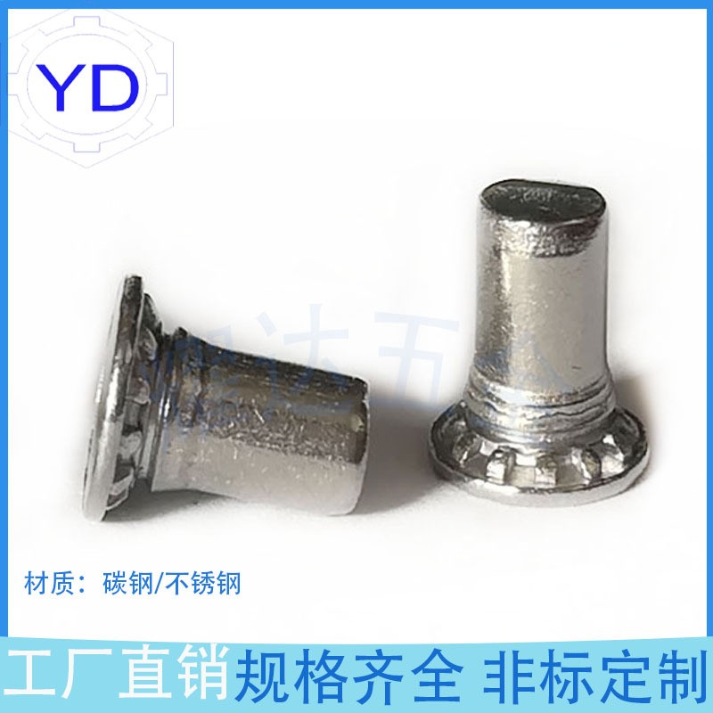 FH-5MM*8/10/12/15/16/18/20长螺钉 无牙压铆螺钉销钉 压镀锌板钉图5