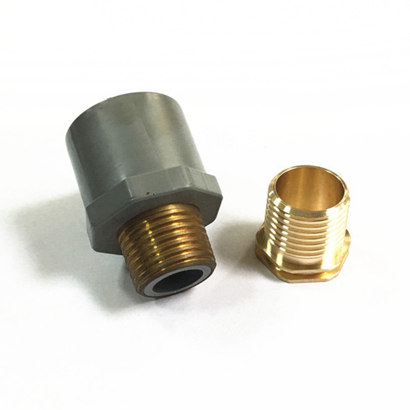 铜嵌件铜花螺母 盲孔通孔螺母 cnc数控车床 五金零配件图2