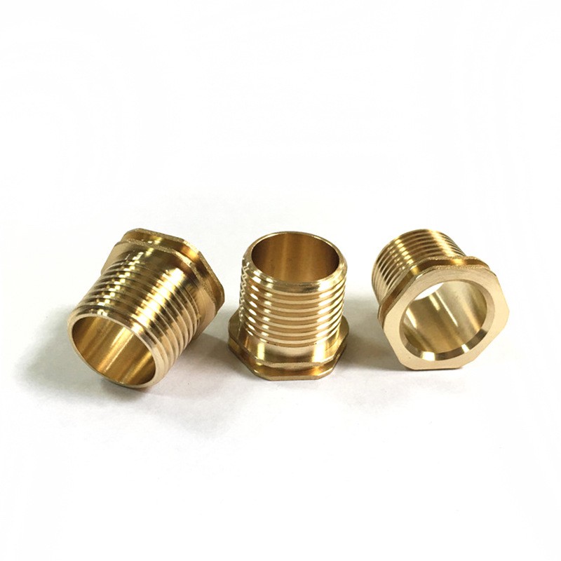 铜嵌件铜花螺母 盲孔通孔螺母 cnc数控车床 五金零配件图3