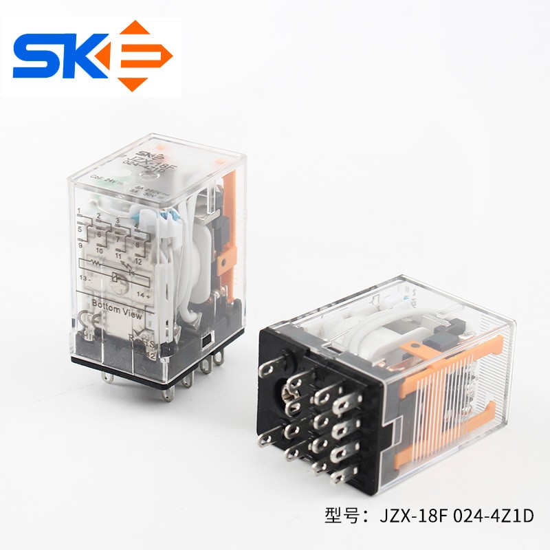 宏发HF18FH工控思克继电器JZX-18F 024-4Z1D1 4插脚wifi继电器图2