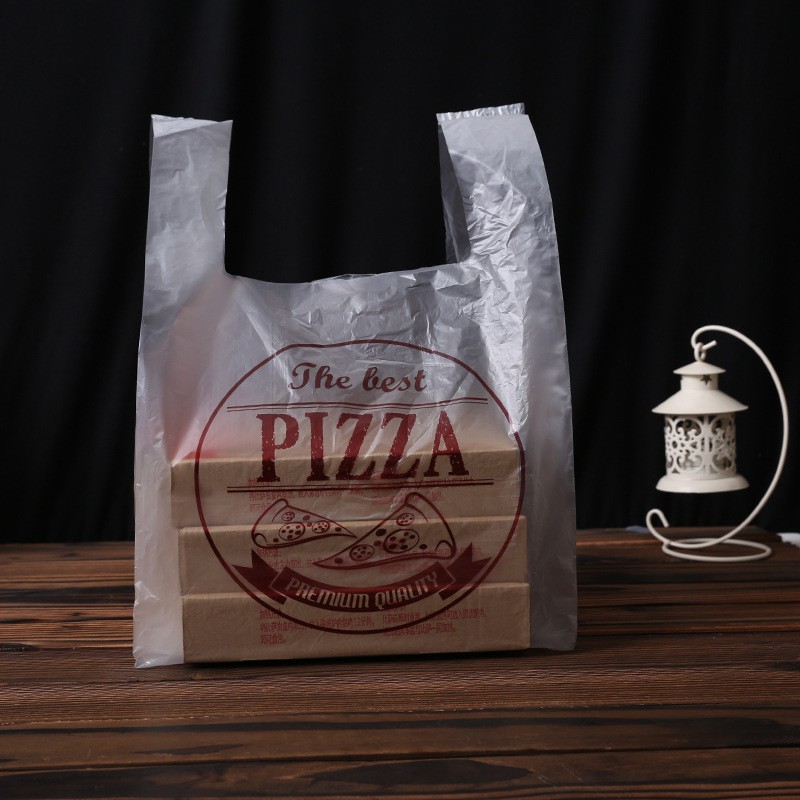 披萨打包袋7寸9寸10寸12寸pizza外卖袋比萨食品塑料袋ogo图2