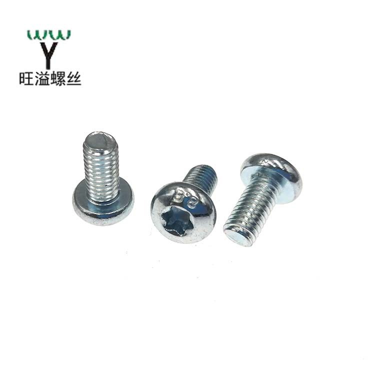 高强度碳钢8.8级内梅花槽盘头机钉半圆头内梅花螺丝GB2672螺钉M6图5