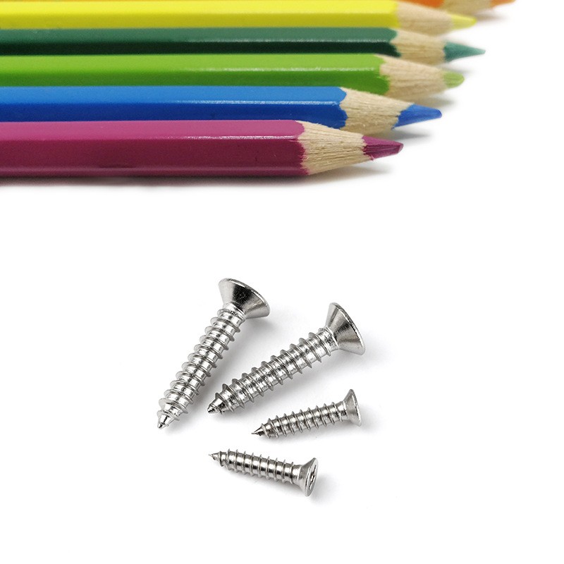304不锈钢自攻螺丝十字沉头自攻螺丝钉平头KA自功木螺丝M2|M3|M4图4