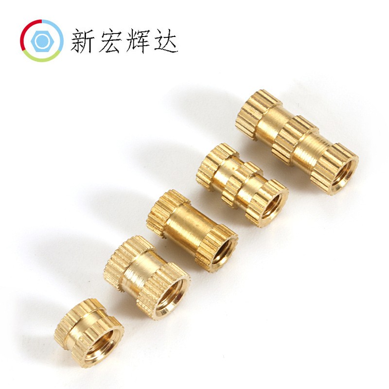 【直销现货】铜花母/注塑螺母/滚花螺母/热熔螺母/铜镶件M2.5-M10图3