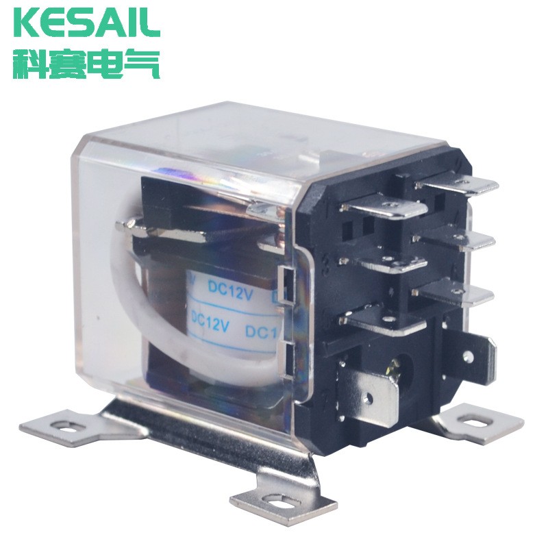JQX-12F 2Z大功率继电器12VDC 24VDC直流8脚银合金触点大电流30A图2