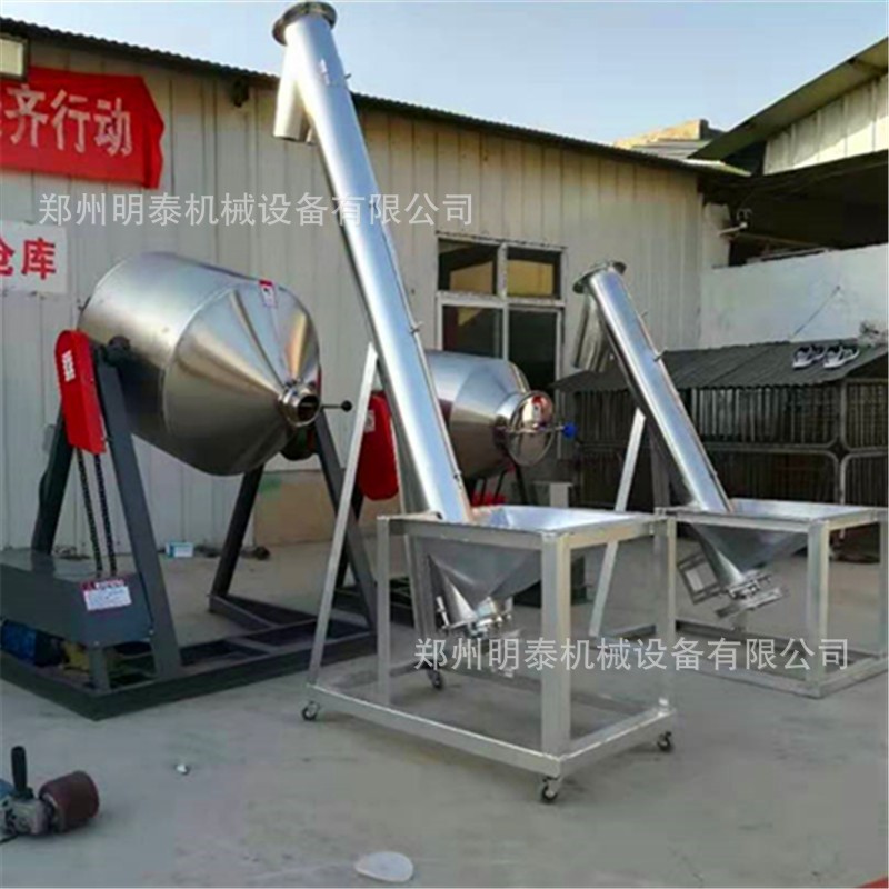 304不锈钢螺旋输送机 化工粉料螺旋提升机 小型绞龙不锈钢送料机图3