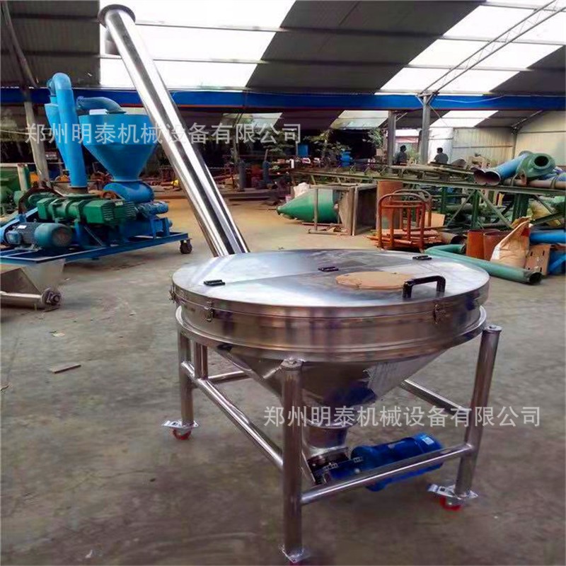 304不锈钢螺旋输送机 化工粉料螺旋提升机 小型绞龙不锈钢送料机图2