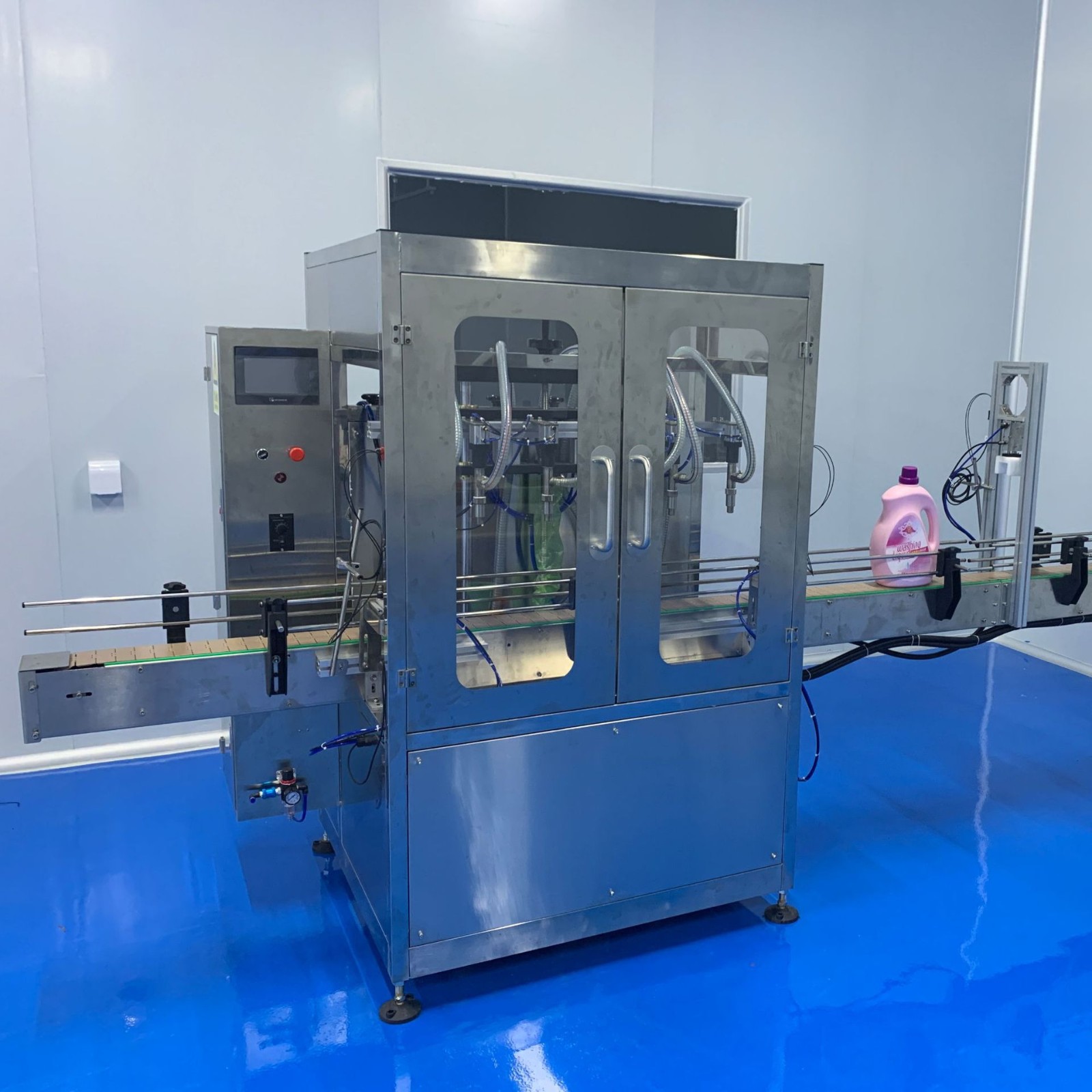 高粘度液体灌装机 直线洗衣液 洗手液 洗洁精 日化用品 灌装机图2