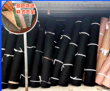 厂家供应铺路施工养护毛毯 蔬菜大棚保温无纺布 黑心棉拉力毛毡图2