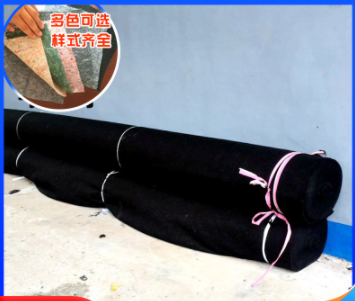 厂家供应铺路施工养护毛毯 蔬菜大棚保温无纺布 黑心棉拉力毛毡图5