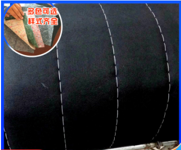 厂家供应铺路施工养护毛毯 蔬菜大棚保温无纺布 黑心棉拉力毛毡图3