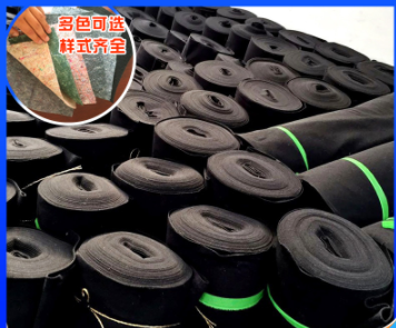 厂家供应铺路施工养护毛毯 蔬菜大棚保温无纺布 黑心棉拉力毛毡图4