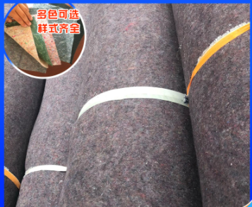 销售大棚保温毡 工地铺路拉力毛毡公路养护无纺布棉毡 黑色保温棉图3