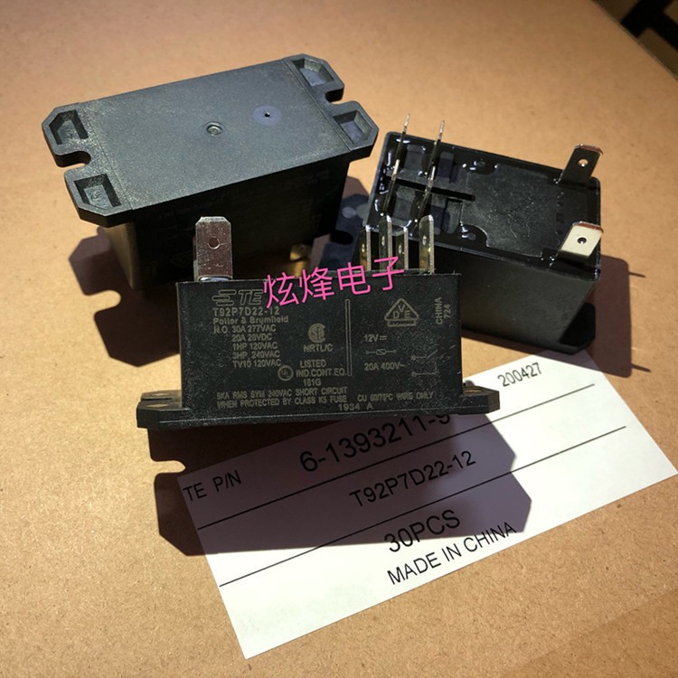 TE泰科T92P7D22-12继电器 原装正品可开13%增值票图5