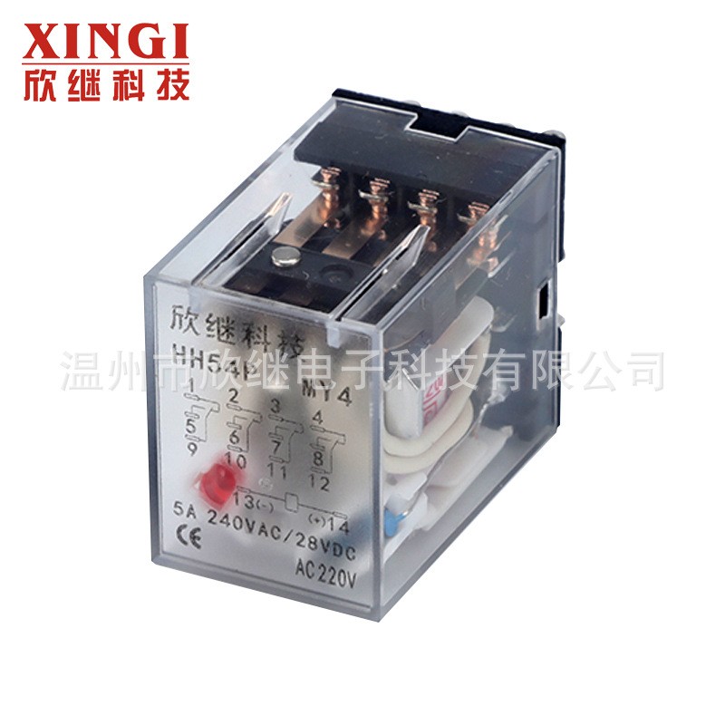 源头厂家供应24V电磁继电器HH54P中间继电器14脚小型中间继电器图3