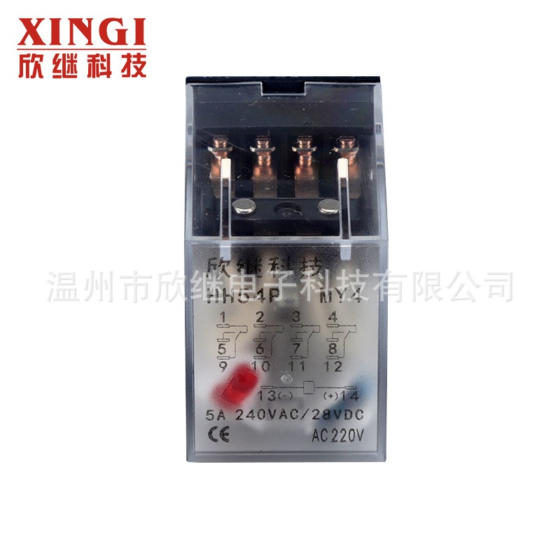 源头厂家供应24V电磁继电器HH54P中间继电器14脚小型中间继电器图4