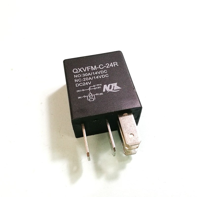 QXVFM-C-24R小型汽车继电器 常开设备12V 5脚 家用电磁继电器图3