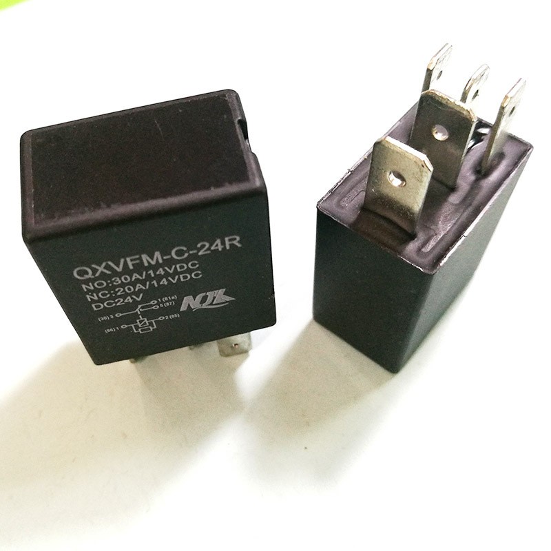 QXVFM-C-24R小型汽车继电器 常开设备12V 5脚 家用电磁继电器图4