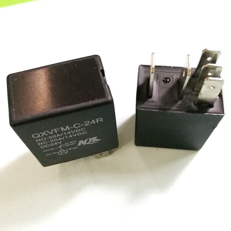 QXVFM-C-24R小型汽车继电器 常开设备12V 5脚 家用电磁继电器图2