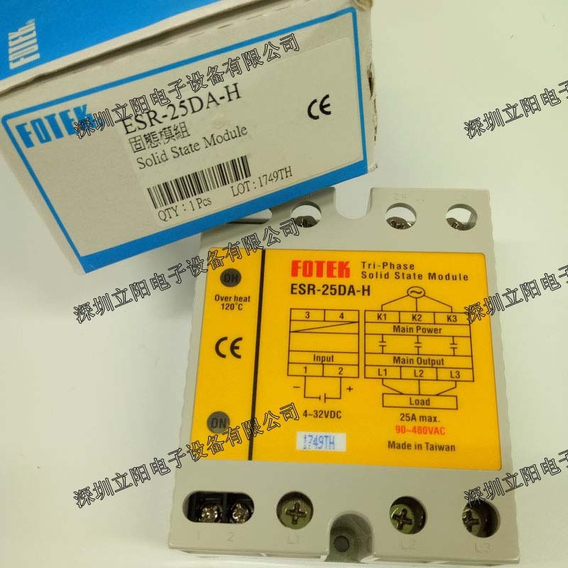 全新FOTEK阳明ESR-25DA-40DA-50DA-60DA-80DA-100DA-H固态图4