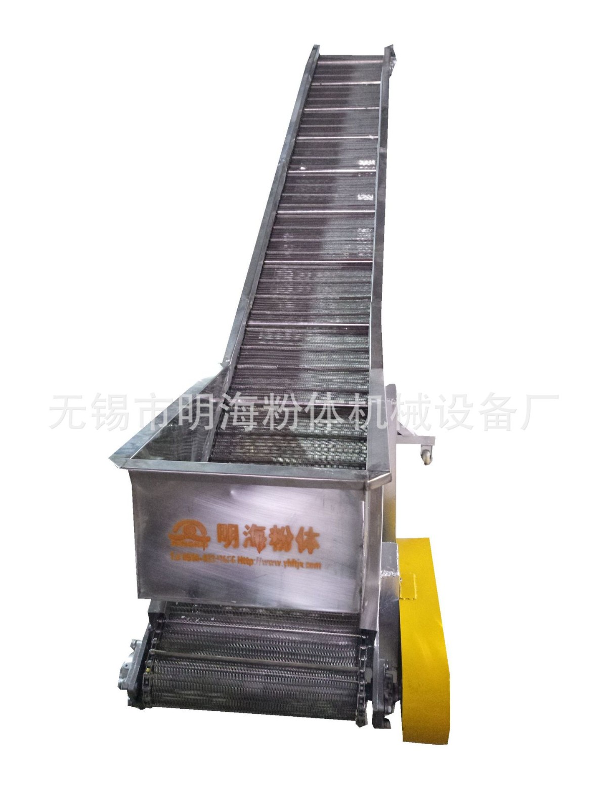 无锡明海粉体LX-40不锈钢带式输送机 颗粒状垂直输送机斗士提升机图2