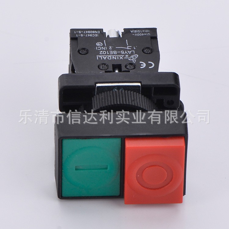 厂家直供LAY5-EL8325.EL8425型红绿双色双键按钮开关图2