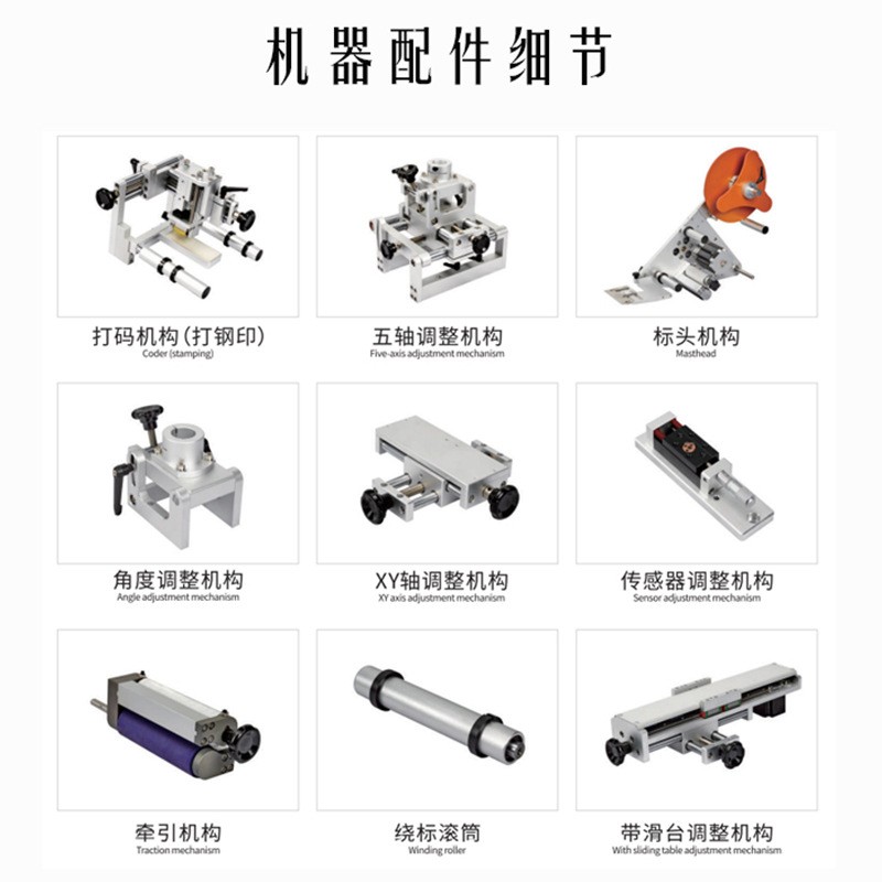 半自动圆瓶贴标机 小型台式不干胶打标机熟料玻璃瓶酒瓶商标机器图2