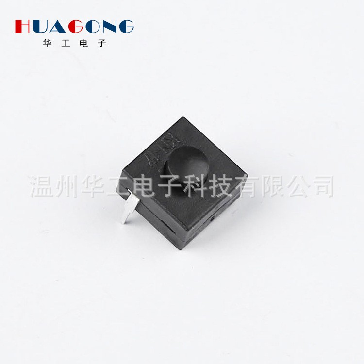 按钮开关二脚一开一关2脚1开1关自锁强光手电筒玩具斜中对脚开关图3