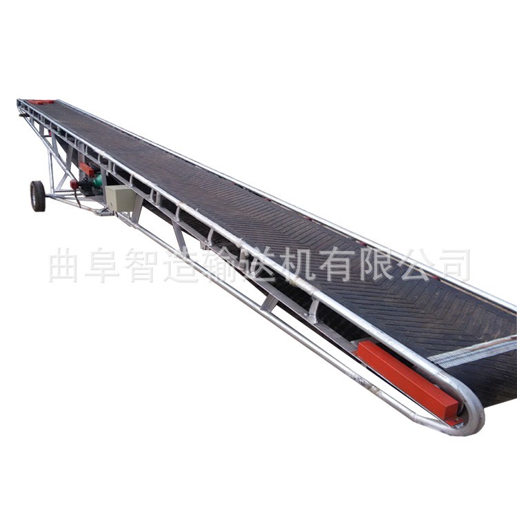超长皮带传送机 裙边挡板输送机 高度可调mk图2