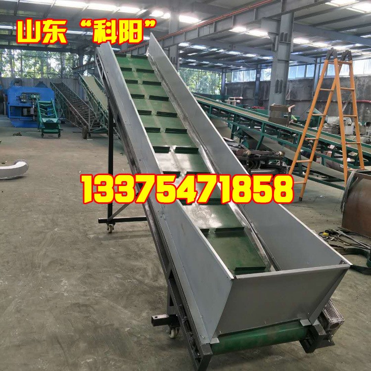 移动输送机 挡边输送带 粮食皮带输送机 升降皮带运输机1图2