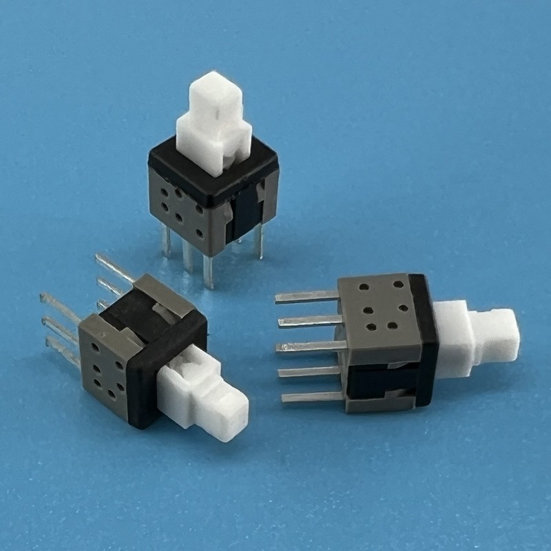 按键开关厂家供应自无锁耐高温立式双排六脚插件轻触5.8按钮开关图4